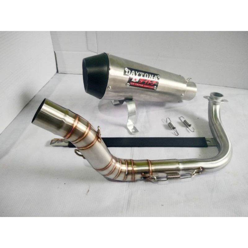 knalpot fullset daytona untuk beat karbu inlet 38mm-55mm