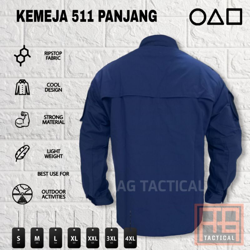 Kemeja Tactical 511 Lengan Panjang - Kemeja Lapangan - kemeja outdoor - kemeja pria tangan panjang - kemeja taktikal - baju kemeja pria