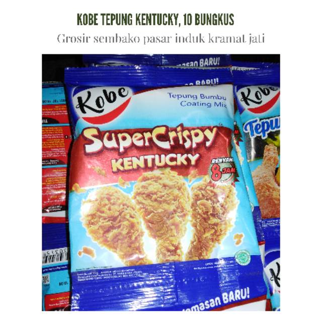 

Kobe tepung bumbu crispy kentucky, @10 bungkus