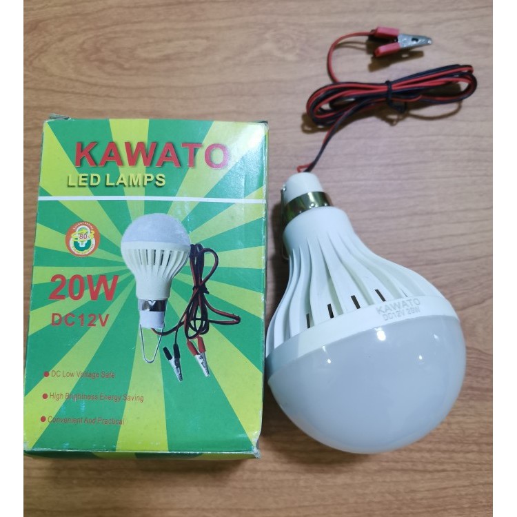 Lampu DC Aki 20 watt Bohlam LED 12V