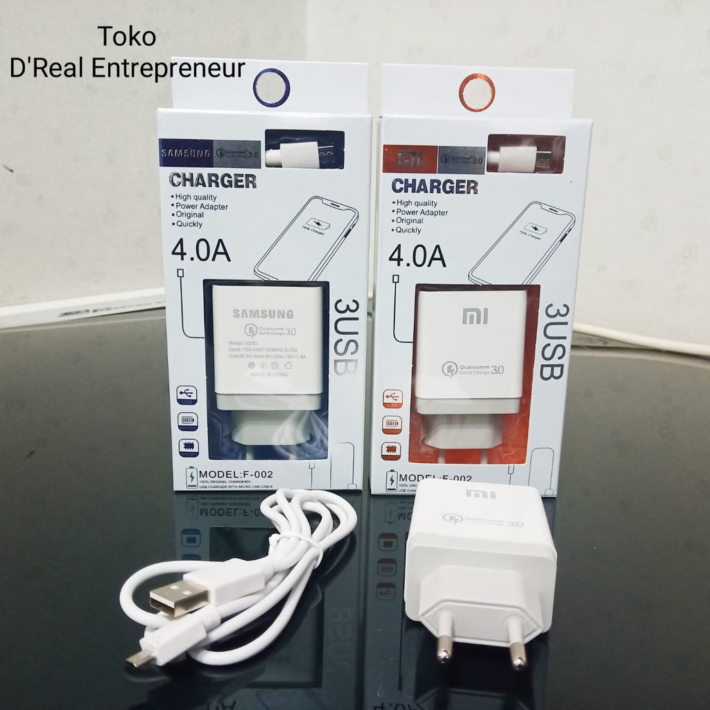 Travel Charger 4.0A Qualcomm Quick Charger 3.0 3USB