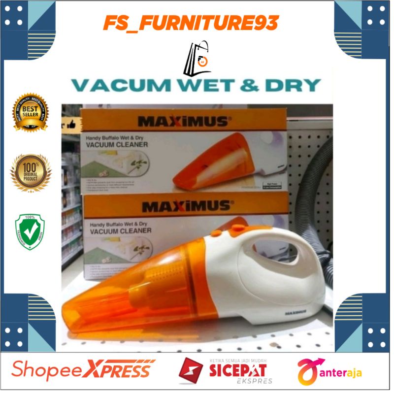 Vacum Cleaner/Maximus Buffalo Wet & Dry/Vacum Cleaner Tangan/Vacum portable/Vacum Rumah