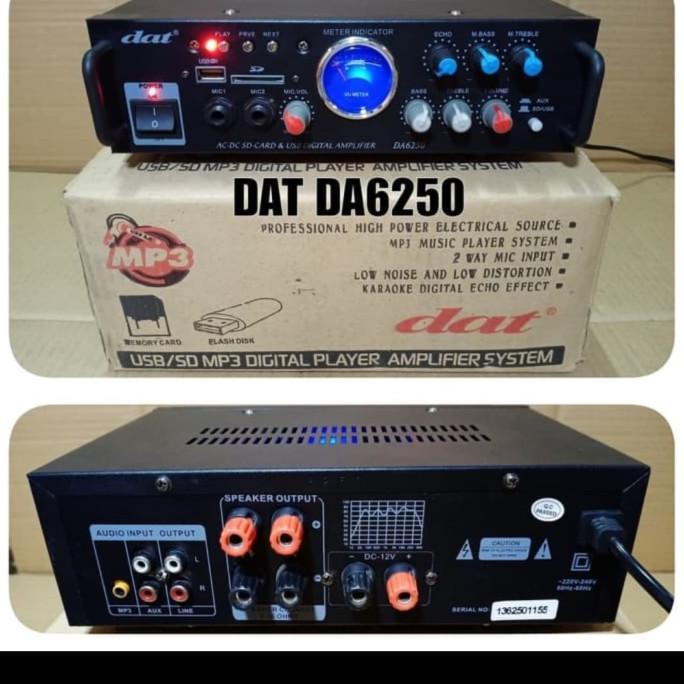 AMPLI KARAOKE DAT DA 6250 AMPLIFIER DAT DA6250 MP3 USB DIGITAL .