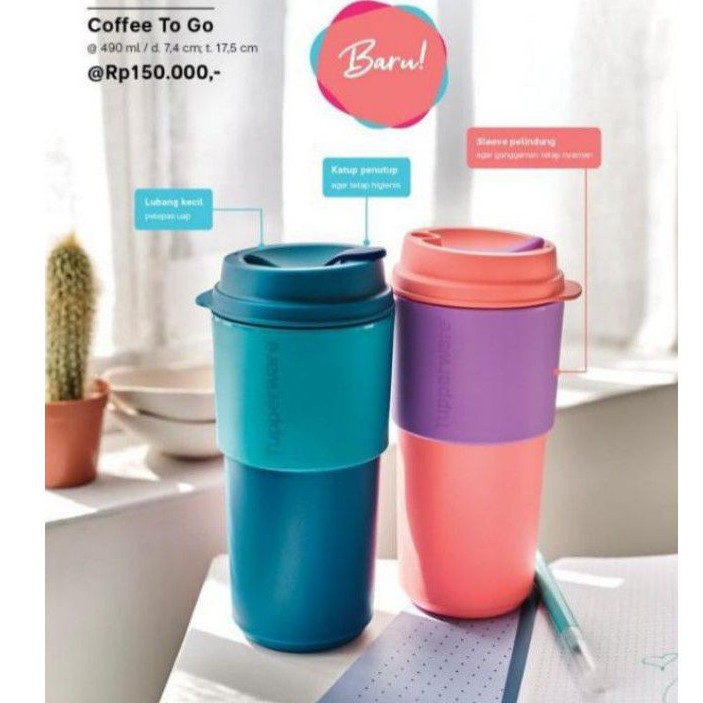 

Tuperware 1pcs Coffee To Go Mug Tumbler Botol minum