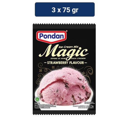 

Pondan Ice Cream Strawberry 3 x 75 gr