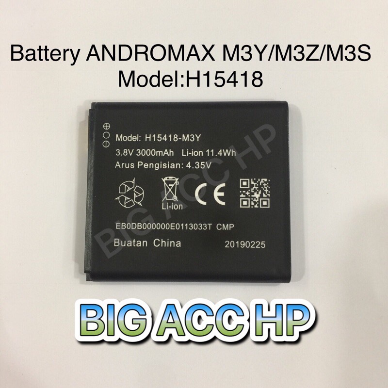 Battery-Baterai-Batere Original Andromax M3Y / M3Z / M3S / H15418