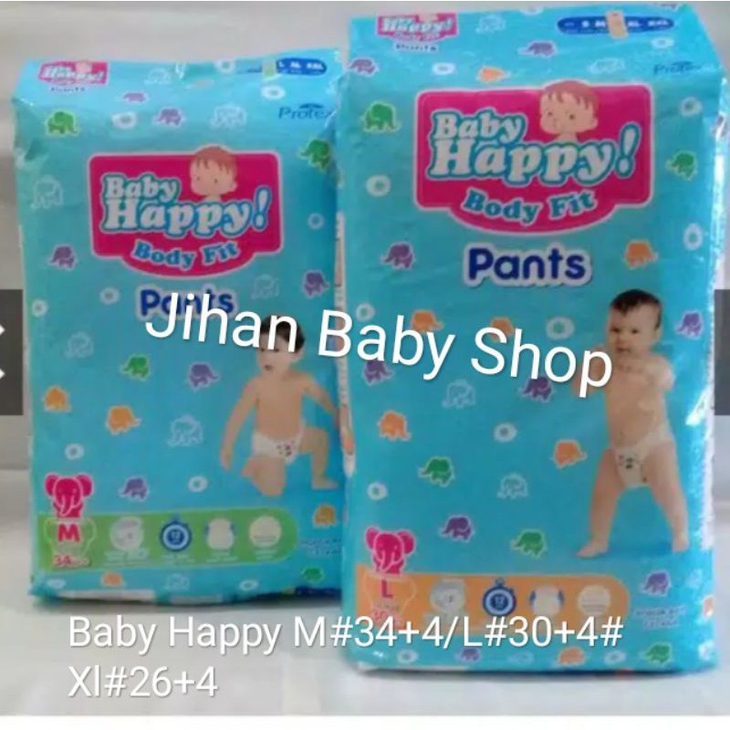 Pempers Diapers baby happy size M#34+4 L#30+4