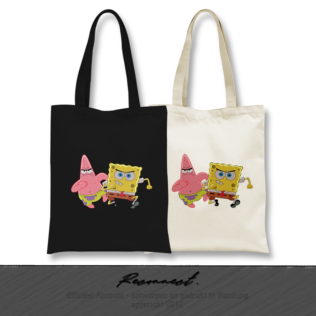 Reconnect Totebag Spongebob - Gratis Tambah Nama