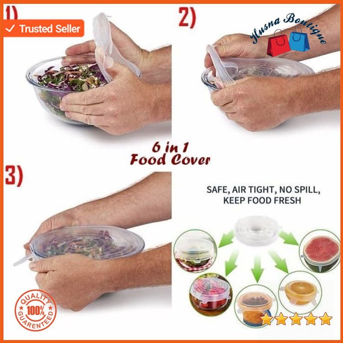 Termurah Food Coverage penutup makanan korea 1 set 6 pcs