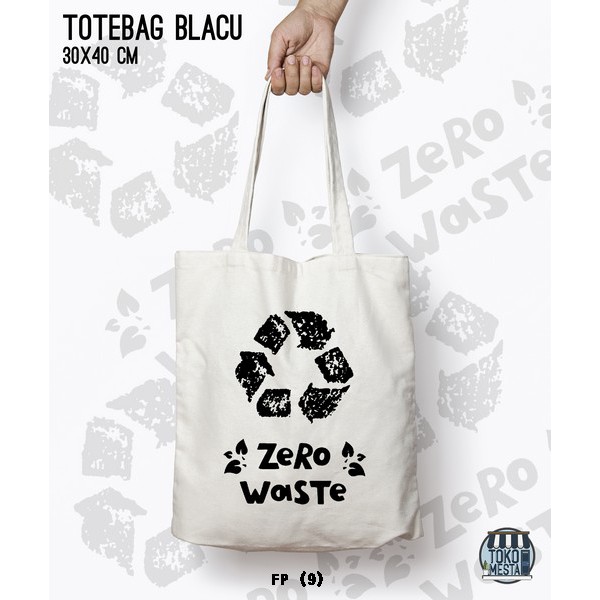 TOTE BAG BLACU 30X40 - PLASTIC FREE.02