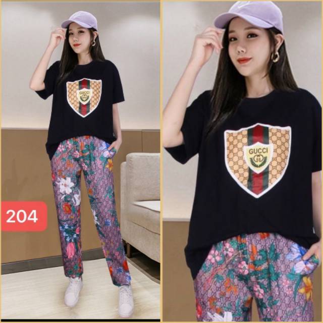 SETELAN CELANA BAJU IMPORT ORIGINAL GUCCI