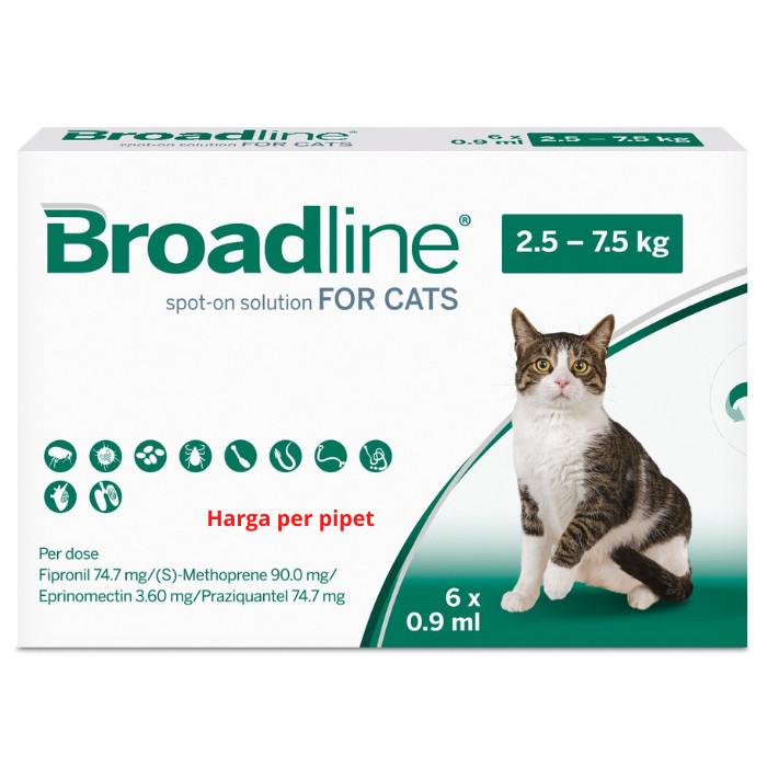Broadline obat kucu cacing pinjal scabies kucing