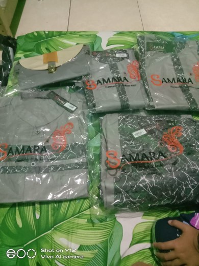 Sarimbit Keluarga Batik Couple Keluarga Baju Fashion Muslim Samara H05pepper Terbaru Seragam Setelan