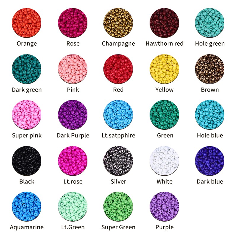 (24 Warna) 2 / 3 / 4mm Manik-Manik Kaca Kristal Czech Handmade Diy