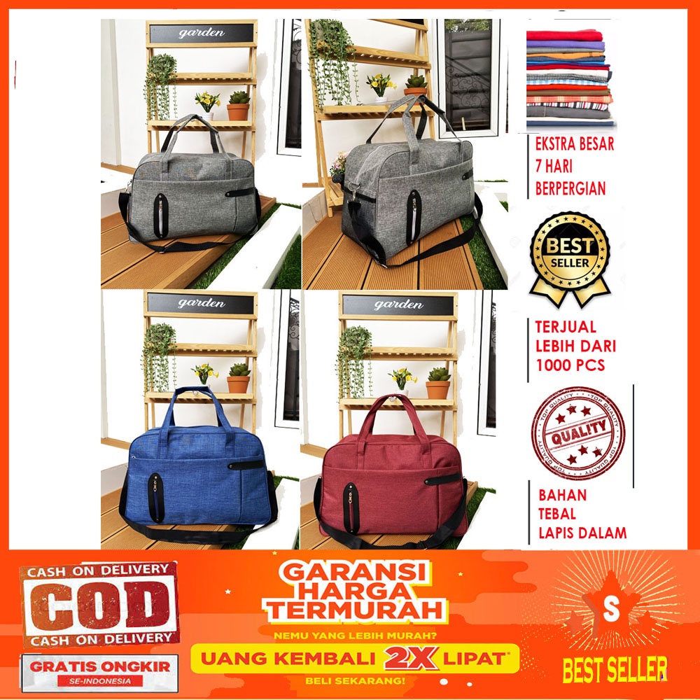 COD ~ SUPER JUMBO Duffle Lebaran Tas Travel Bag Import Jumbo Tebal Bagus Korean Style Tas Mudik Tas Lebaran Tas Koper Tote bag Selempang jinjing / TAS LIPAT / TAS FOLDABLE