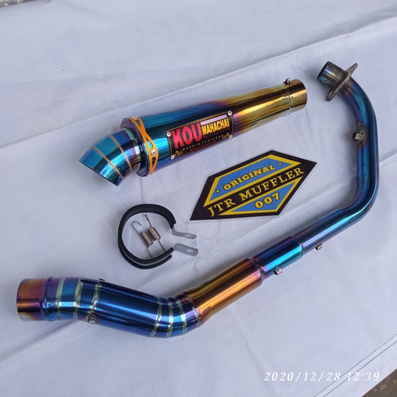 knalpot kou bluemoon Sonic 150 supra gtr 150 cb150r new