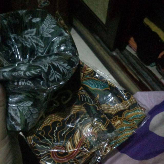Benang Raja Atasan Batik Wanita Lengan Pendek Ukuran M L Xl