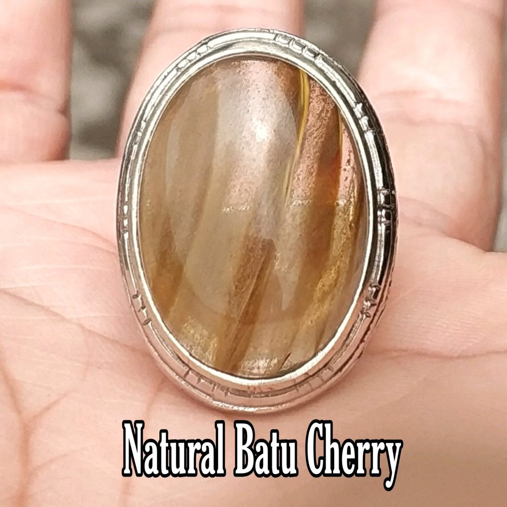 CINCIN BATU AKIK NATURAL CHERRY QUARTZ BIG SIZE HIGH QUALITY