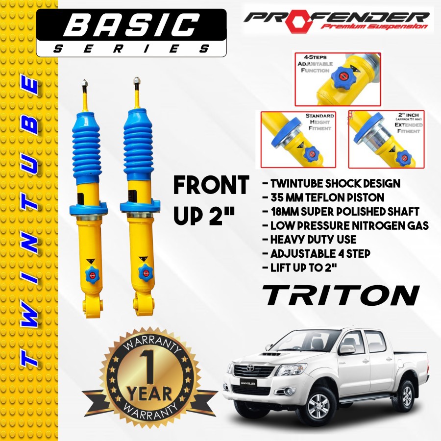 SHOCKBREAKER MOBIL MITSUBISHI TRITON 06 PROFENDER TWINTUBE DEPAN SUSPENSI
