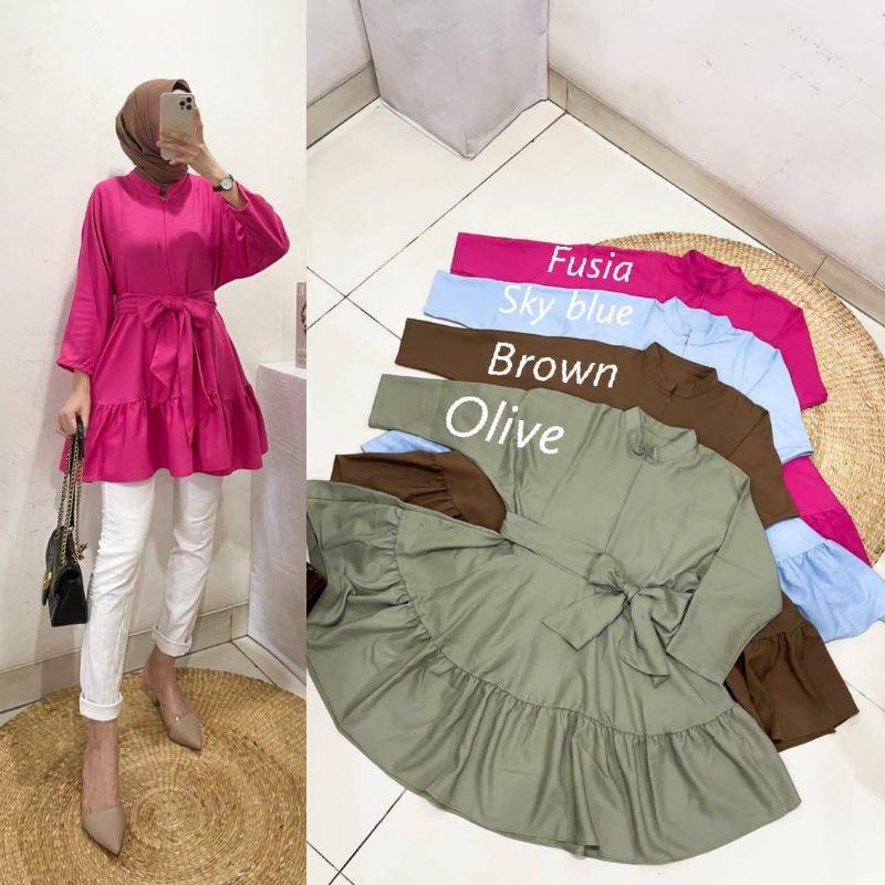 Baju Atasan Wanita Tunik I Baju Atasan Tunik I Atasan Wanita Tunik I Tunik Dress Import I Dress Tuni