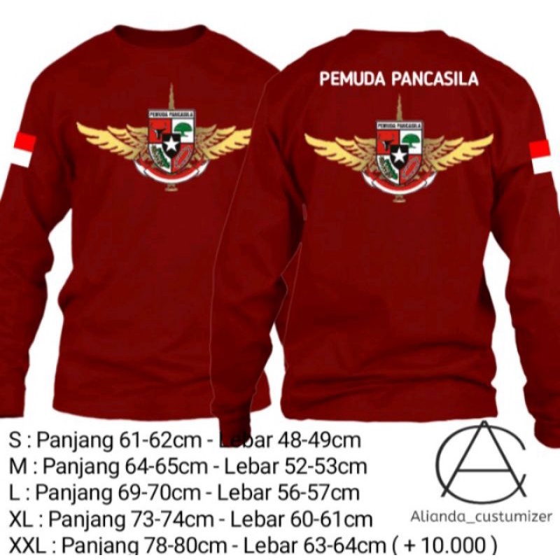 KAOS PEMUDA PANCASILA LONGSLEEVE PEMUDA PANCASILA BAJU PP