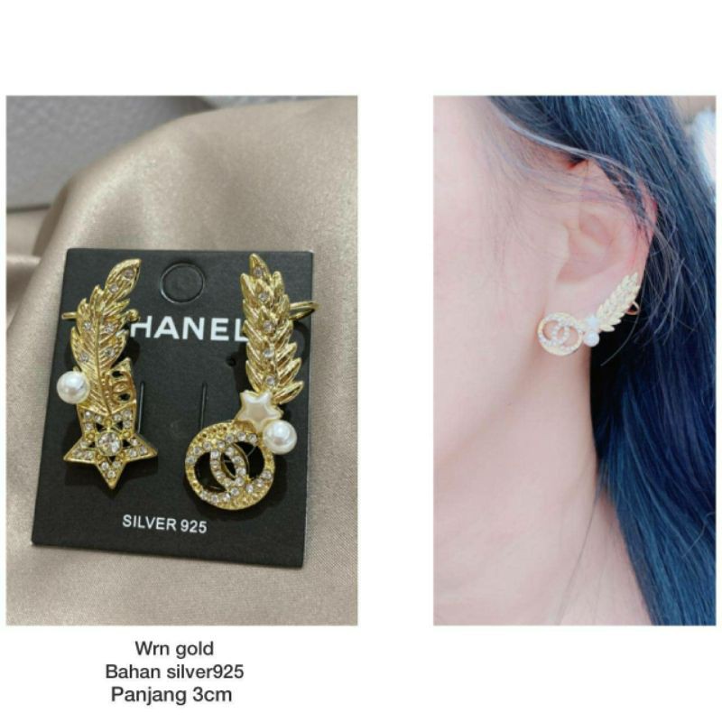 Anting Silver925 Full mata anting silver Anti Karat anti alergi anting premium berlian kilap N-056