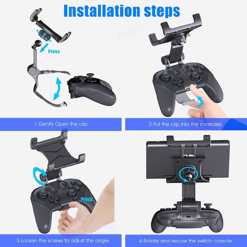 nintendo switch pro controller clip mount