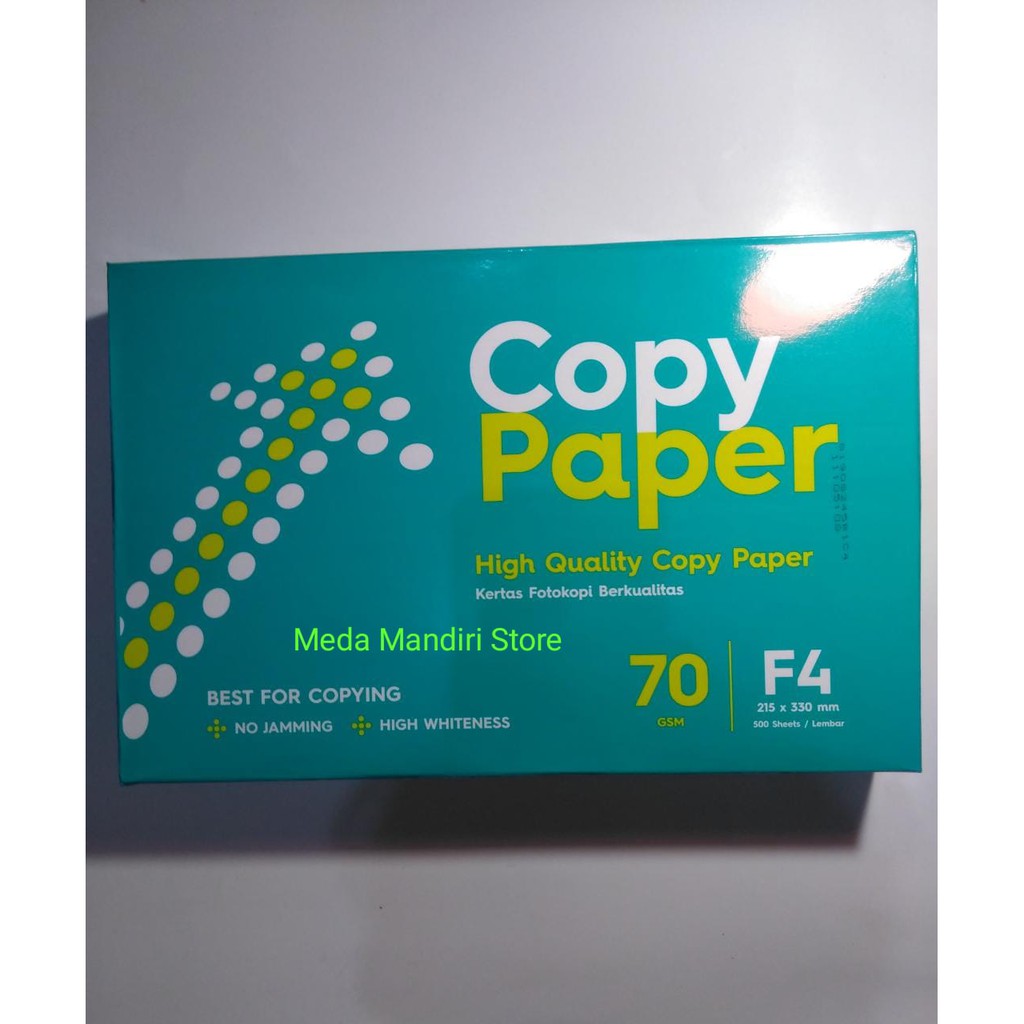 

Kertas F4 70GR Copy Paper