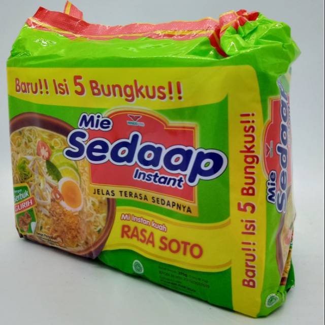 MIE SEDAAP KUAH SOTO ISI 5 BUNGKUS/centraltrenggalek