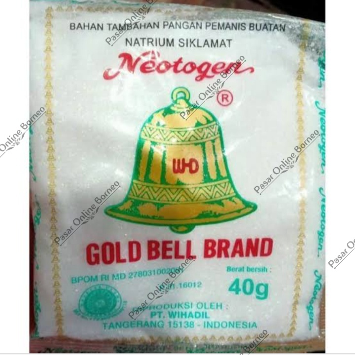 Sari Manis Pemanis Buatan Neotogen Gold Bell Brand Lonceng 40 Gram