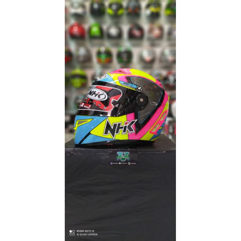 NHK TERMINATOR GP PRO MOTIF BLUE/VINK/YELLOW FLUO