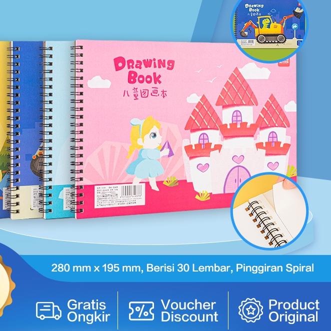 

6.6 Brand Deli Cute Painting Book / Buku Gambar Design Lucu 100g 30 lembar 73351