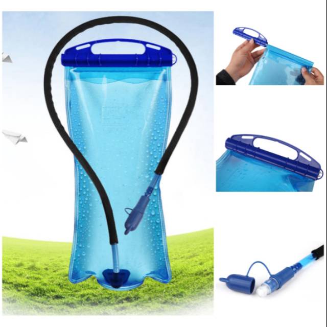 Water Bladder TAFFSPORT 2 LITER OMHAUQBL Kantong Air Minum Bersepda Waterbladder Hiking