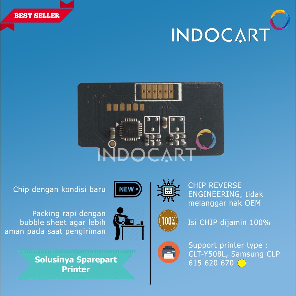 Chip CLT-K508L-C508L-M508L-Y508L-Samsung CLP 615 620 670 Toner