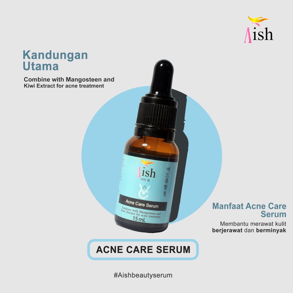 Aish Serum Korea / Serum Aish Acne Care Serum / Serum untuk merawat kulit berjerawat