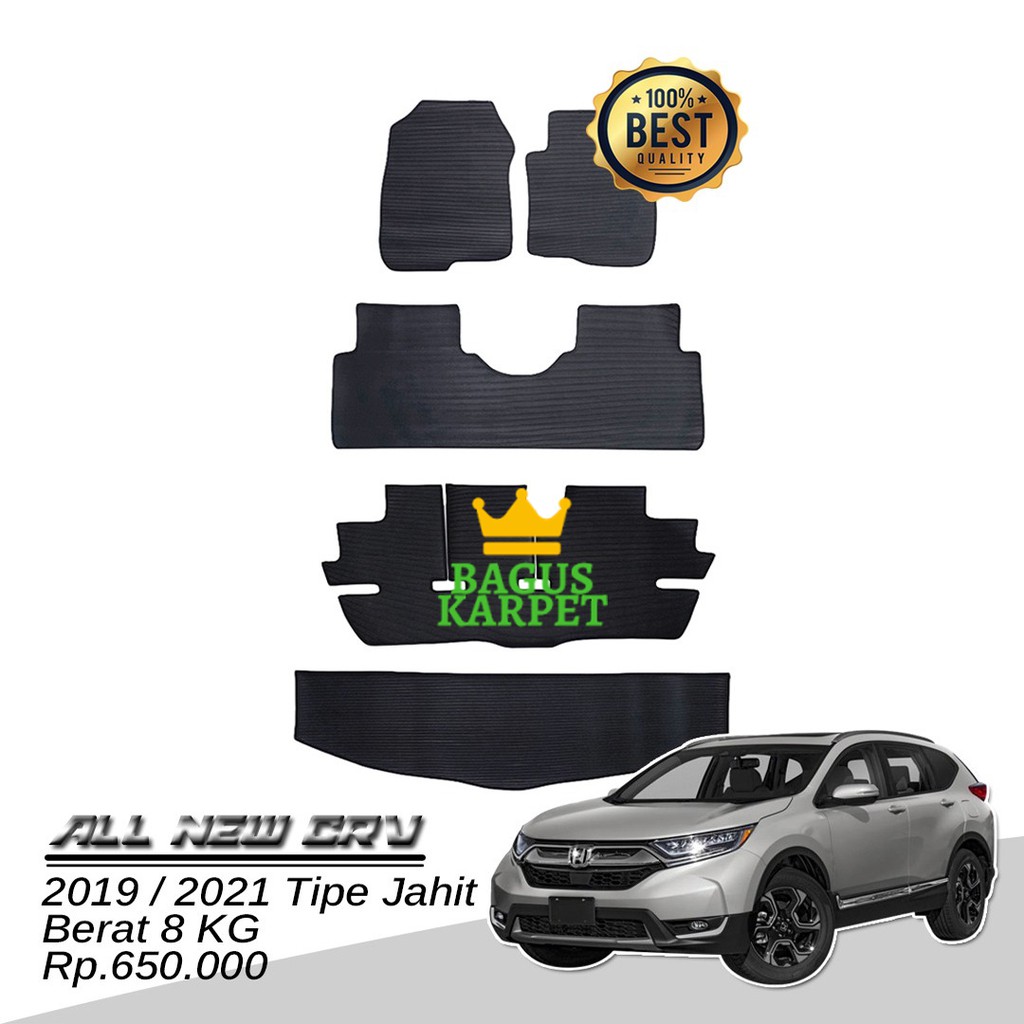 Bagus Karpet - Karpet Mobil Karpet Karet Lantai Mobil All New CRV 2019/2021 Tipe Jahit