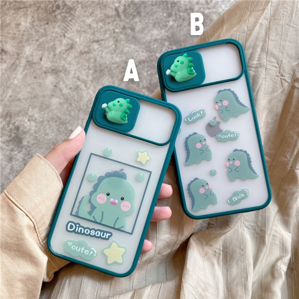 Slide Case Dino Samsung A32 4G A13 A33 A53 5G A02 M02 A02s M02s A22 4G M22 Casing