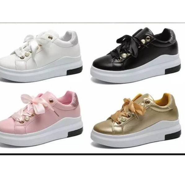 『SHOPEE 12.12』 C-63 Ys 205  Sepatu Sneakers Wanita Bahan Sintetis Murah Berkualitas ✷
