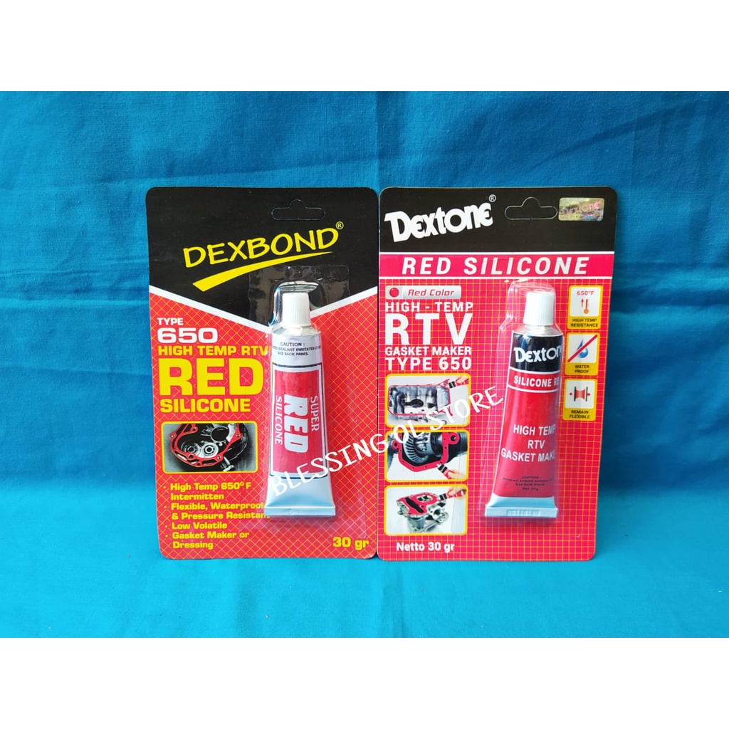 

LEM Dextone red silicone 30gr / Lem silikon Dexbone / Lem Murah
