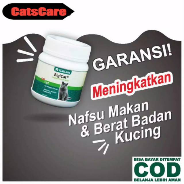 [A02] BIGICAT OBAT KUCING VITAMIN KUCING MAKANAN KUCING PENGGEMUK BADAN CAT FOOD