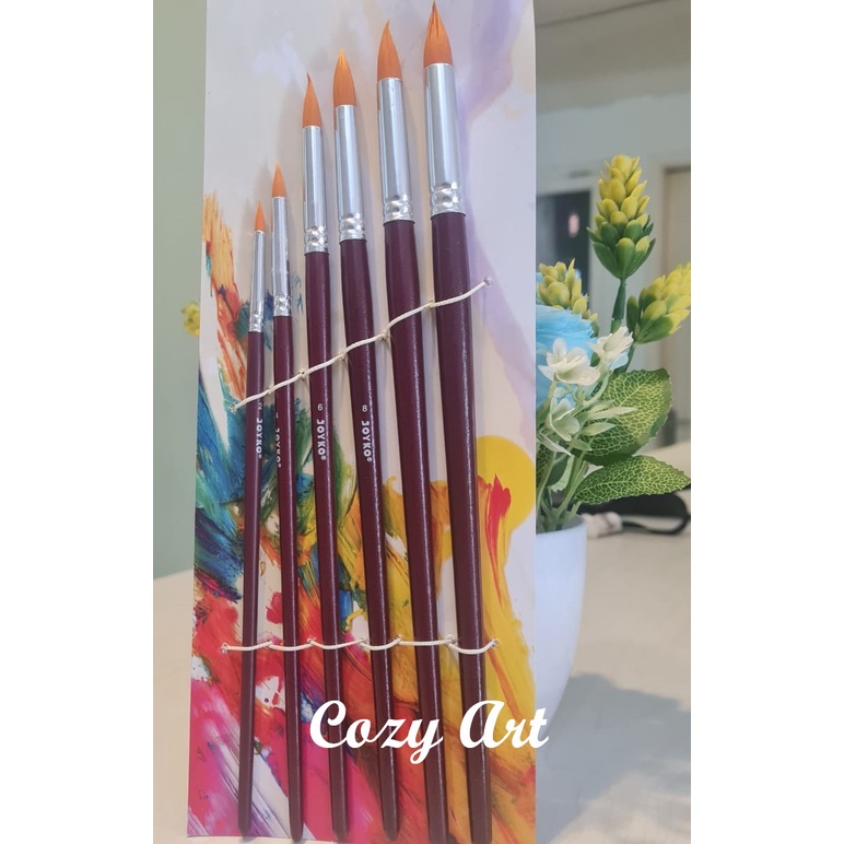 

Kuas Joyko BR 3 Set 6 Round Brush