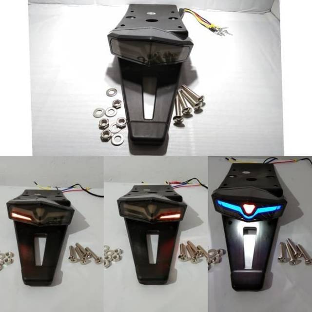 buntut spakbor klx led running / stoplamp led klx running