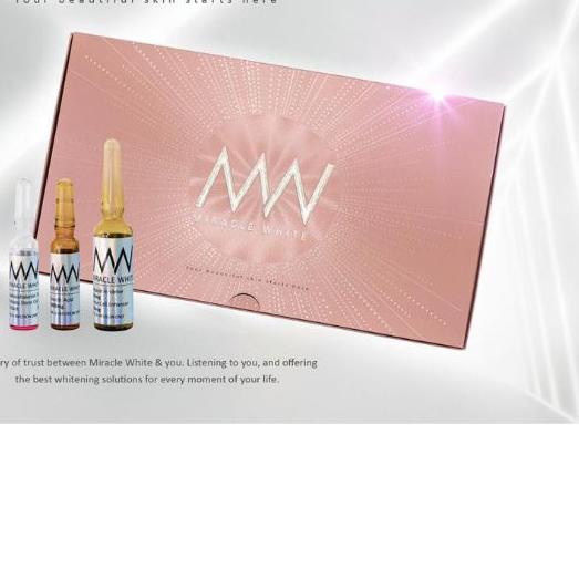 ➶ Miracle White Silver Improved GLOW pink ➾