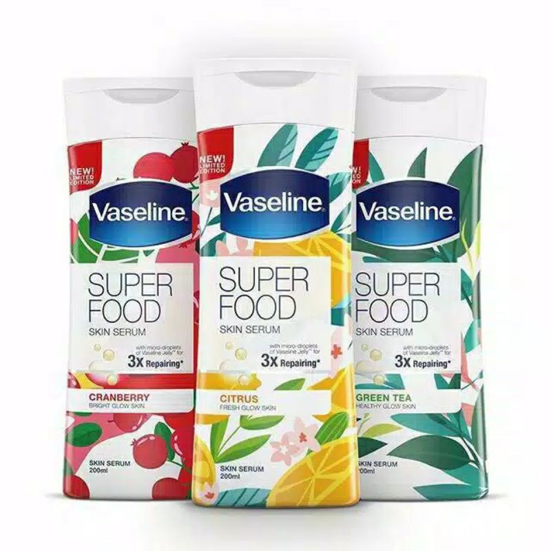 ❤GROSIR❤ Vaseline superfood skin serum 200ml all varian