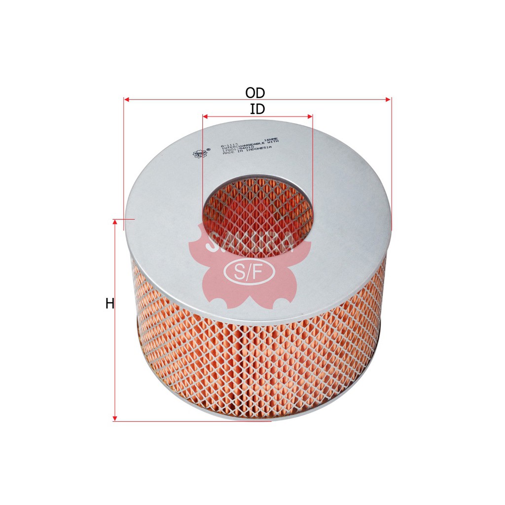 Sakura Air Filter Udara A-1113 Isuzu Trooper G223, Isuzu Trooper C223