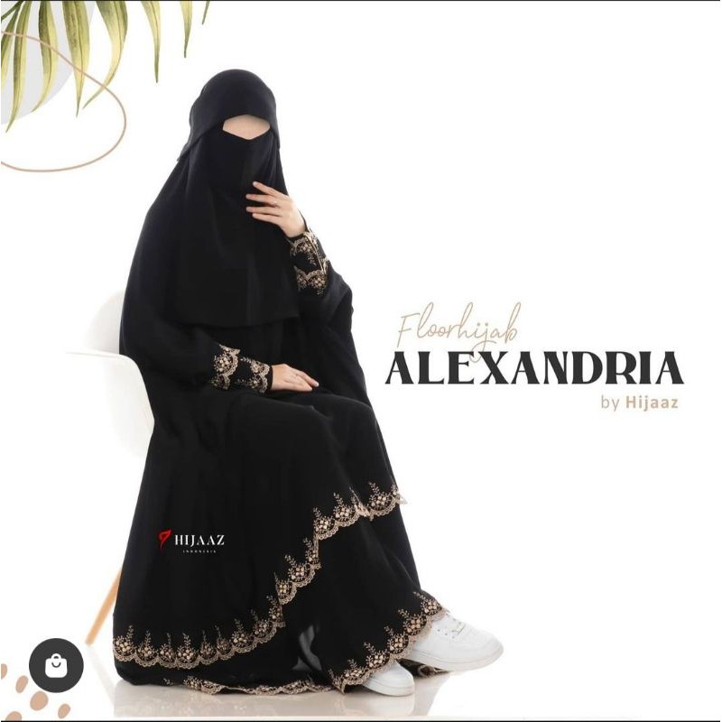 ALEXANDRIA Floor Khimar by hijaaz.id size 150cm / Overhead Khimar SUPER DISKON (best price)