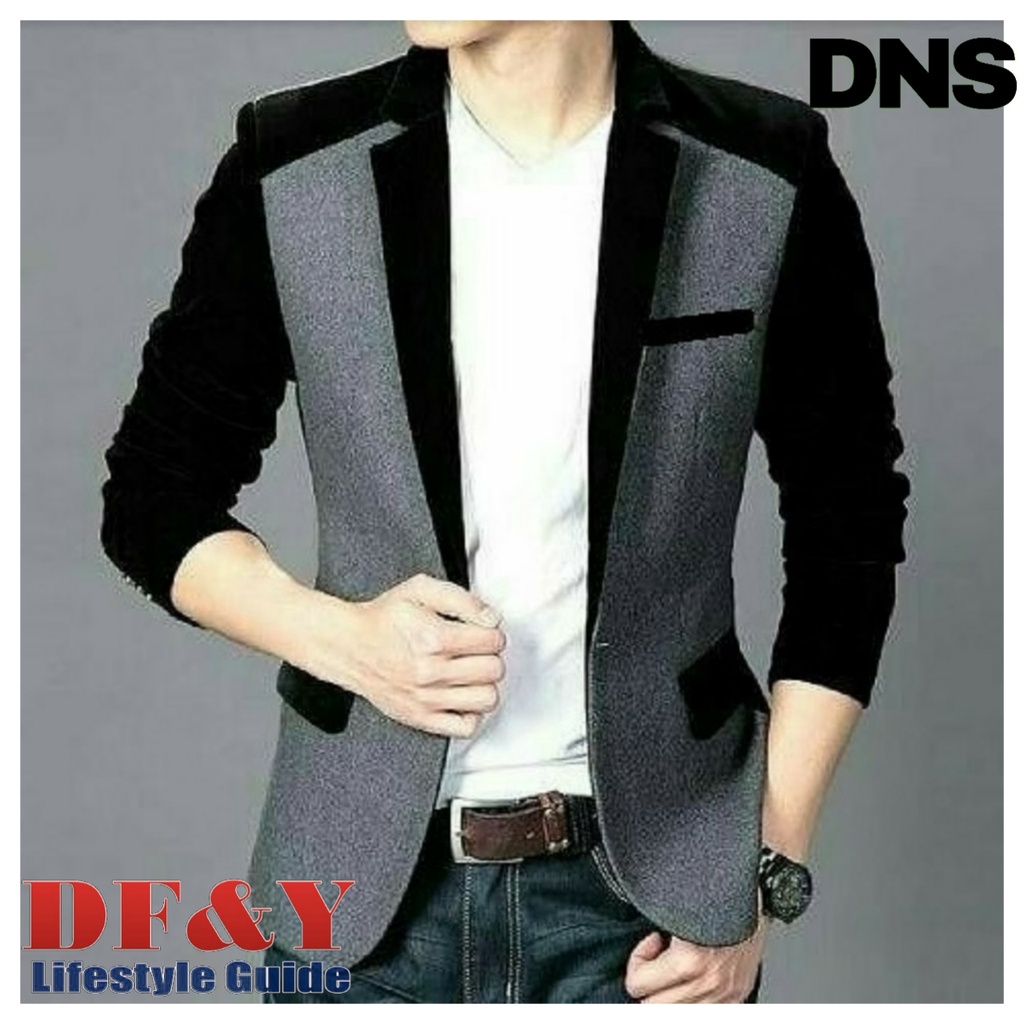 Daniera Jas Blazer Pria Abu,Maroon,Cream Original DF&Y /Jas Blazer Kerja Kantor Formal / Jas Style K