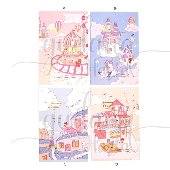 Notebook A5 Dreamland Candy Buku Motif Permen Mimpi GH 308318