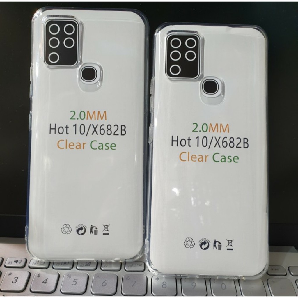 Clear Case INFINIX NOTE 7 LITE HOT 8 9 10 PLAY Smart 3 plus 4 Case Cover Casing Bening Transparant