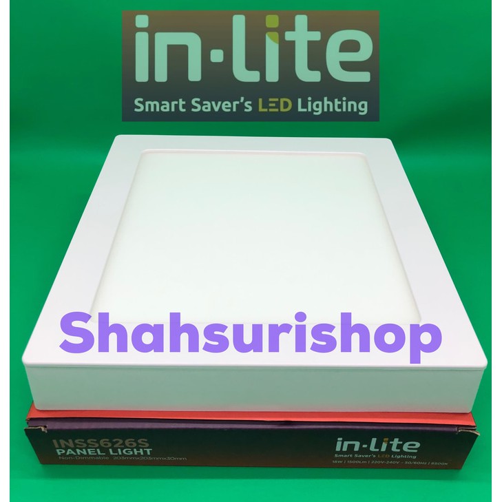 LED PANEL INLITE IN-LITE 18W 18 W WATT KOTAK OUTBOW INSS626S OUTBOW